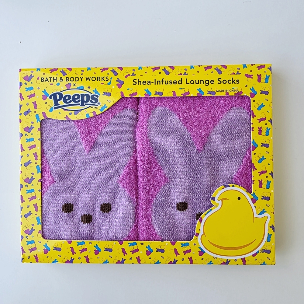 Bath and Body Works x Peeps 2026 Easter Collection Shea-Infused Lounge Socks